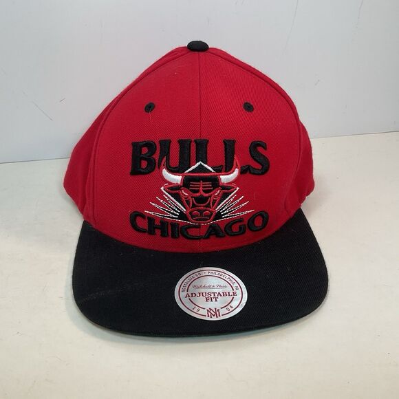 NBA Chicago Bulls Mitchell & Ness Adult Adjustable Fit Snapback Cap Hat M&N NEW - Picture 1 of 9